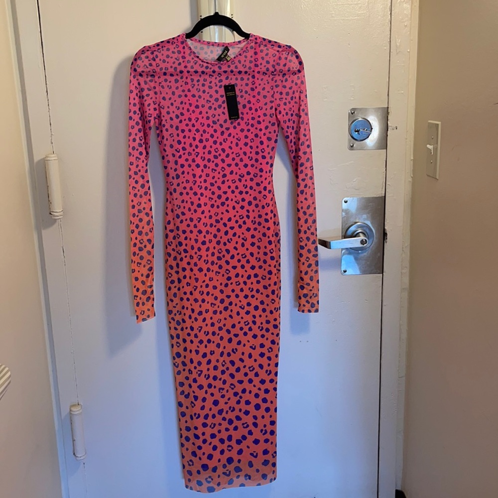 🔥AFRM Pink Ombré Leopard Dress🔥